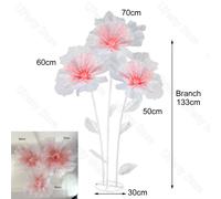 3pcs Gigante Sposa Fiori Matrimonio Grande Gauze Artificiale Con IN Piedi Base