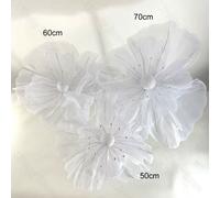 3pcs Gigante Sposa Fiori Matrimonio Grande Gauze Artificiale Con IN Piedi Base