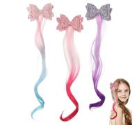 3pcs Girls Clip per capelli in estensioni carine barrettesini per capelli gioca