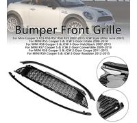 3PCS Gloss Black Front Grill Grille Per Mini R55 R56 R57 R58 R59 Cooper S & JCW.