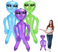3pcs gonfiabile alieno da 33, 5 pollici gigante in PVC fa esplodere alien per le decorazioni per feste di Halloween foto