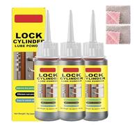 3Pcs Graphite Powder For Locks,Dry Lubricant Spray To Fix Sticking Keys & Smooth Rotation,Anti-Rust Lock Cylinder Lube,For Door Locks,Padlocks, Mechanical Parts,Easy Application Key Maintenance.