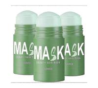 3pcs Green Tea Mask Stick, Acne & Blackhead Removal, Deep Cleansing & Pore Tightening, Facial Mud Mask for Skin Care