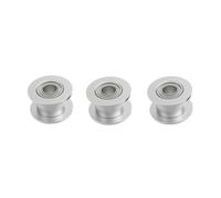 3PCS H Puleggia folle 2GT Cinghia dentata sincrona Parte in alluminio Nessun dente compatibile con stampante FLSUN V400 SR