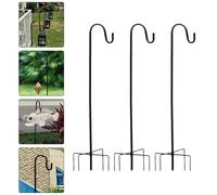 3pcs Heavy Duty Duty Shepherd Hook Decorativo Giardino Gancio da giardino