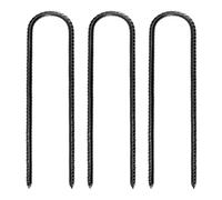 3Pcs Heavy Dutys Garden Anchors L/Ushape Metal Fence Palo Camping Tenda Picchetto Palo In Acciaio Per Giardino Cortile L/Ushape Recinzione Metallo