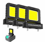 3PCS High Brightness Floodlight - for All Power Tool Batteries, Battery Lighting LED Light for Electric Tools, Portable Magnetic Flashlight Work Lights Compatible with 20V Tools,Ip67 waterproof