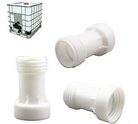 3pcs IBC Serbatoio Adattatore, S60x6 IBC Ton Prolunga Giunto di Plastica Tubo di Scarico Polvere Tubo di Scarico Parti di Montaggio