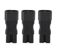 3PCS IEC320 C14 to C15 Power Adapter Copper PVC 250V 10A 2.5A