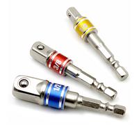 3PCS Impact Socket Adapter/Extension Set Dado Driver. 1/4", 3/8" e 1/2" Drive