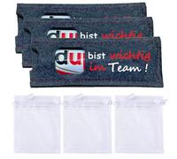 3pcs Importante in Team Sleeve Felt Regali per doppio cioccolato, Regalo del dipendente Super Lavoro