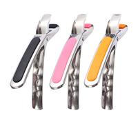 3pcs in acciaio inox ciotola clip clip a piastre resistenti al calore clip a