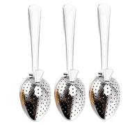 3pcs Infuser tè, filtro tè in acciaio inossidabile da 6 pollici, filtro riutilizzabile per condimenti per il caffè a foglia, filtri