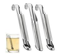 3PCS Infusore per Tè, in Acciaio Inossidabile Riutilizzabile, Sfera per Tè Originale, Filtro per Tè Preciso, Infusore per Tè per Foglie Sfuse, Erbe e Spezie, Uso Quotidiano Casa e Ufficio