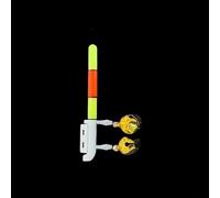 3PCS LED Enhanced Rod Tip Light con suono per la pesca notturna compatibile con la maggior parte dei tipi di canne tra cui modelli da viaggio e compatti (normale + 2 campane)