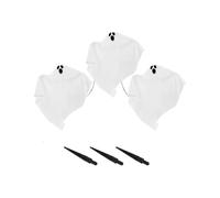 3Pcs Light-Up Halloween Ghost Outdoor with Yard Stakes LED Ground Plug Creepy Skull Haunted House D