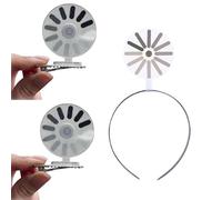 3PCS Loading Creative Headband/Hairpin - Abstract Loading Headband, Fun & LoadingRotating Hairpin, Eye-Catching Decoration (B 3Pcs)