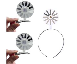 3PCS Loading Creative Headband/Hairpin - Abstract Loading Headband, Fun & LoadingRotating Hairpin, Eye-Catching Decoration (B 3Pcs)