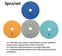 3pcs Lucidatura Pastiglie 10.2cm Calcestruzzo Diamante Granito Marmo di Qualità