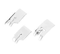 3Pcs Macchina per Cucire Cover Stitch in Ditch Foot 1/4 (Quarter Inch) Quilting Patchwork Piedino per cucire adatto per macchine cucire Piedino per cerniera argento con guida estesa