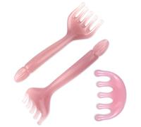 3pcs massaggiatore testa pettine cuoio capelluto resina cuoio capelluto stress strumento di rilassamento manuale capelli cuoio capelluto massaggiatore cuoio capelluto strumento di massaggio Gua Sha
