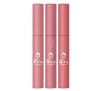 3pcs Matte Lip Gloss Set Rossetto Opaco Set Di Rossetto Non-stick Tazza Fragola Opaco Rossetto Lunga Durata Lucida 5g (stile 3)