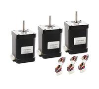 3pcs Motore Passo-passo Ibrido A 2 Fasi Nema17 1.8 Gradi 60mm .7A 70N.CM 4 Fili 17HS6401S For CNC Stampante 3D