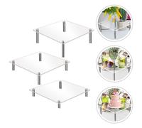 3pcs Multi-Function Torta per la festa della torta Stand Desktop Dessert Stand