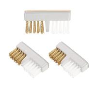 3PCS Nail Art Drill Bit Spazzola di Pulizia Portatile Cleaner Rame Spazzola & Spazzola di Plastica per Salone di Unghie Uso Domestico Spazzole di Pulizia per la Casa
