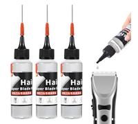 3PCS Olio per tagliacapelli Per Rasois Elettrici Trimmer, 60ML Olio Lubrificante, Olio per Rasoio Elettrico, Olio per Testine di Rasatura per Tagliacapelli, Oli Lubrificanti