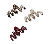 3Pcs Ondulato Artiglio Dei Capelli Della Resina Per Le Donne Lungo Antiscivolo Grip Accessori di Modo Mollette Per Uso quotidiano Artiglio Clip Per Le Donne