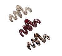 3Pcs Ondulato Clip di Capelli Antiscivolo Grip Artiglio Per Le Donne Lunghe Accessori Alla Moda Forte Tenuta Mollette di Modo Antiscivolo Clip Artiglio Dei Capelli
