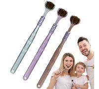 3Pcs or 4pcs Three-Sided Toothbrushes, Toothbrush Three Bristle Travel Toothbrus, Multi-Sided Toothbrush, Non-Slip V-Shaped Cleaning Toothbrush for Gum-Care Deep Cleaning Each Tooth