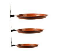 3pcs Outdoor Bird Feeder Station Con Telaio In Ferro Antiruggine E Piattaforme Di Alimentazione Per Giardino E Cortile Osservazione Uccelli Selvaggio Attirare Feeder Set