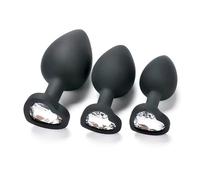 3Pcs/Pack Creative Deluxe Gift Set Silicone Skin-Friendly Ànạl Ƀụtt Expander (Nero)