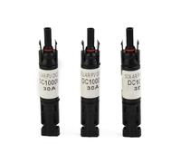 3Pcs Pannello Solare Diodo di Blocco Connettori 10A-30A IP67 Impermeabile Rame Stagnato Per Sistema Fotovoltaico Protezione Cavo