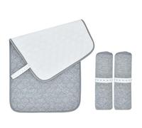 3pcs pannolino da pannolino mutamento, fodere per muoversi da 27x14 pollici, fogli di tappetino a base di baby riutilizzabili ridotti per viaggi domestici.