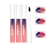 3Pcs Peel Off Lip Liner Stain,Peel Off di Macchie di Labbra Altamente Pigmentate e di Lunga Durata,Fodera Impermeabile di Macchie di Labbra,Finitura opaca di Macchie di Labbra (3 Colors/Set, A)