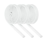 3Pcs Per Tubolare Isolante,9.8Ft-8mm ID Bianco, Alta Temp Silicone