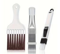 3pcs Pettini Condensatori, Spazzole per , Spazzola di Pulizia per Asciugatrici e , Spazzola per Radiatori, Evaporatori, Bobine di Raffreddamento