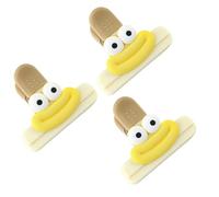 3pcs Piccolo Acrilico Sacchetto Clip per la Conservazione di Cibo Sigillanti Multiuso per Snack e Chip Strumenti di Organizzazione Della Cucina Cancelleria U