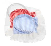 3pcs Plaid Head Sciarpa Fascia Bandana Fascia per Capelli Delle Donne Sciarpa Per Capelli Leggero Fascia Stile Pastorale Fasce per le Donne