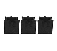 3Pcs Plant Grow Bags with Handles | Square Felt Garden Containers for Vegetables/Aromatic Plants/Flowers | Breathable Fabric, Sturdy & Tear Resilient ((5 gallons) 23.5 * 23.5 * 25)
