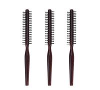 3pcs professionale spazzola per capelli rullo spazzola per lo styling manico in