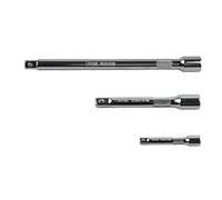 3pcs Prolunghe per Cricchetto 3/8'' Estensioni a bussola Set di Chiavi a Tubo Acciaio al Cromo Vanadio Chiavi a Bussola Estensione Punta Adattatore Prolunga Riparazione Auto 75/150/250MM