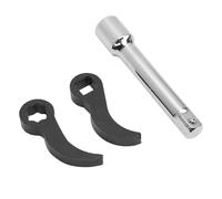 3Pcs Pry Bar Wrench Adapter Set Square and Star Pry Bar 1 2in Drive Wrench Adaptor Head Set for Automotive Repair