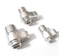 3PCS. Raccordi per Tubi per compressori Aria condizionata automobilistica Corrente ALTERNATA Giunti Alluminio per Tubo Flessibile R134A 3/8 1/2 5/8 Connettore Modificato DKEKE