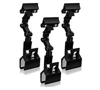 3PCS regolabile segno titolare clip girevole display segni prezzo clip mensola morsetto doppia testa per monitor del computer Handy Artist forniture per vendita al dettaglio supermercato ufficio