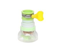 3pcs Retractable Faucet Extender Filter Adapter Anti-Splash Transparent Nozzle with Water Purification Per Cucina(Green)