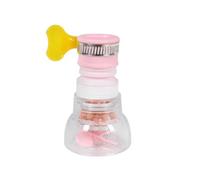 3pcs Retractable Faucet Extender Filter Adapter Anti-Splash Transparent Nozzle with Water Purification Per Cucina(Pimk)